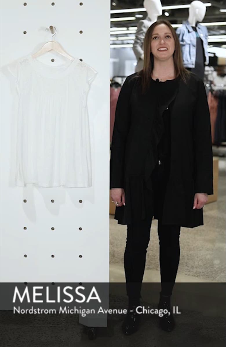 Eyelet Detail Baby Doll Top, sales video thumbnail