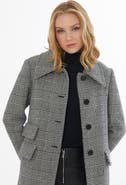 Gizia Button-Front Wool-Blend Jacket with Back Vent
