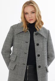 Gizia Button-Front Wool-Blend Jacket with Back Vent