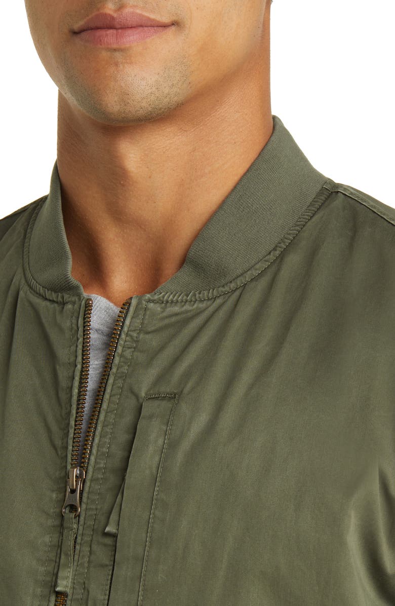 Marine Layer Rossland Dry Waxed Cotton Bomber Jacket, Alternate, color, 