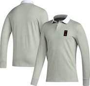 adidas Men's adidas 2023 Player Gray Chicago Fire Travel Long Sleeve Polo