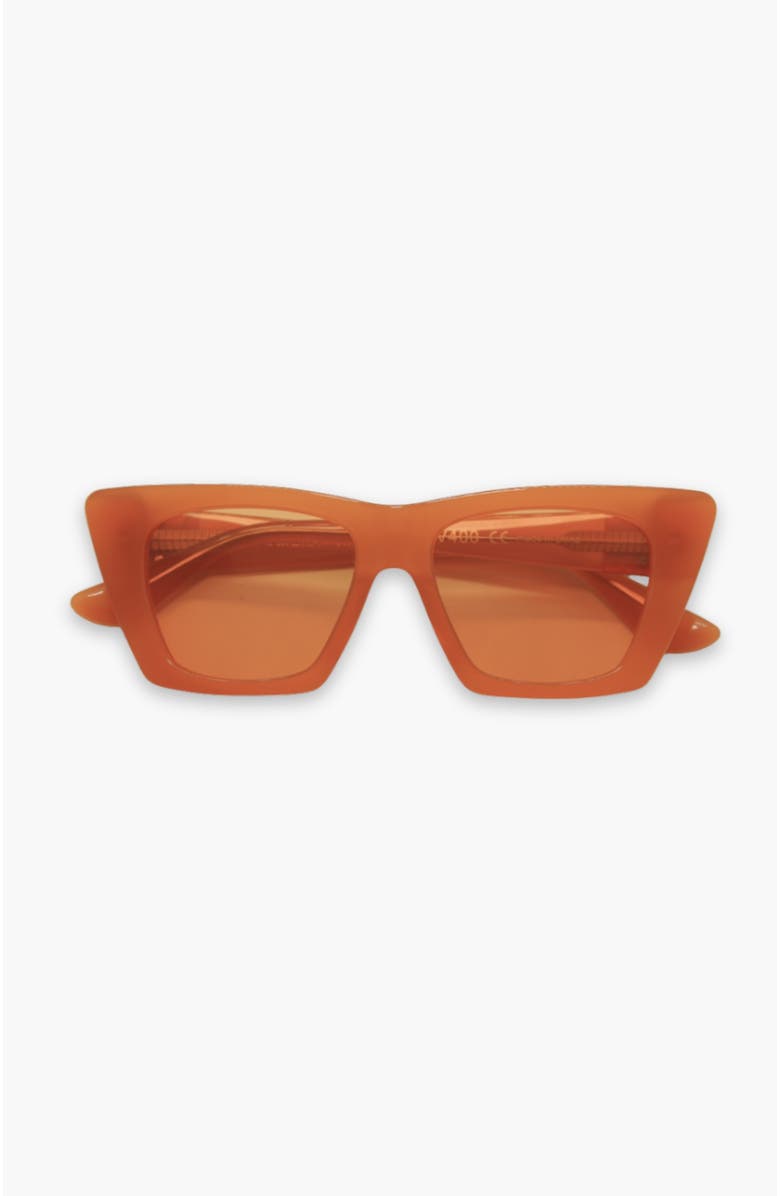 INDY Uptown Square Polarized Sunglasses, Main, color, Orange