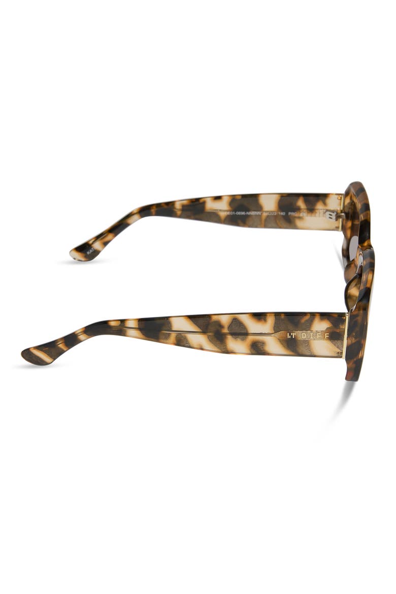 Katie 52mm Gradient Rectangle Sunglasses, Alternate, color, BROWN