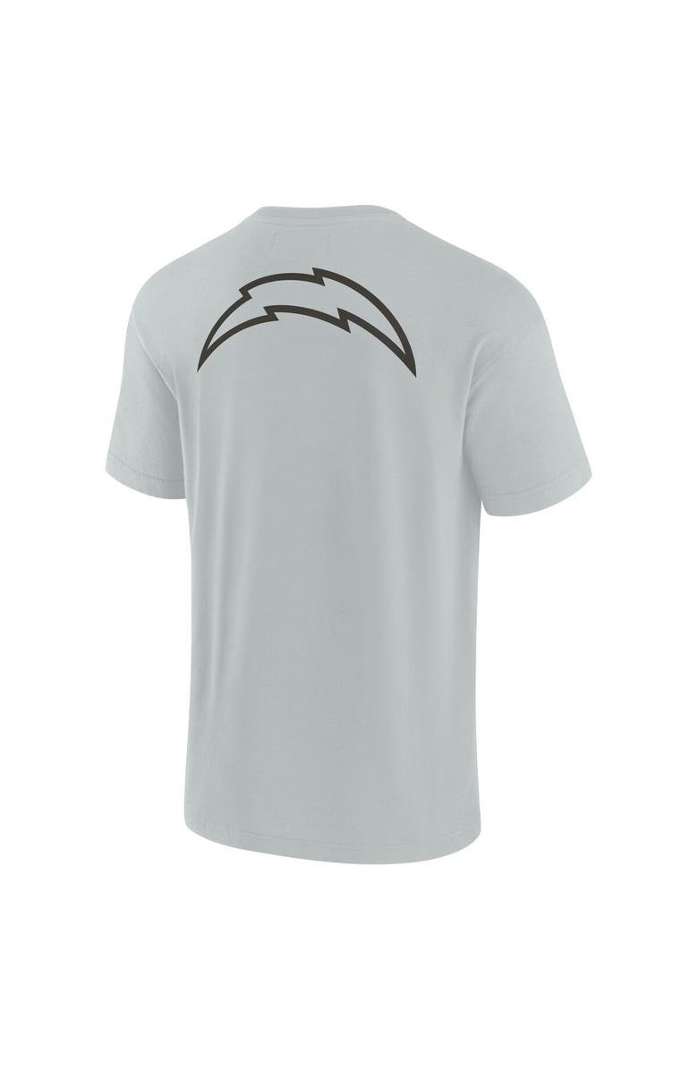 Fanatics Signature Unisex Fanatics Signature Gray Los Angeles Chargers Elements Super Soft Short Sleeve T-Shirt, Alternate, color, Gray