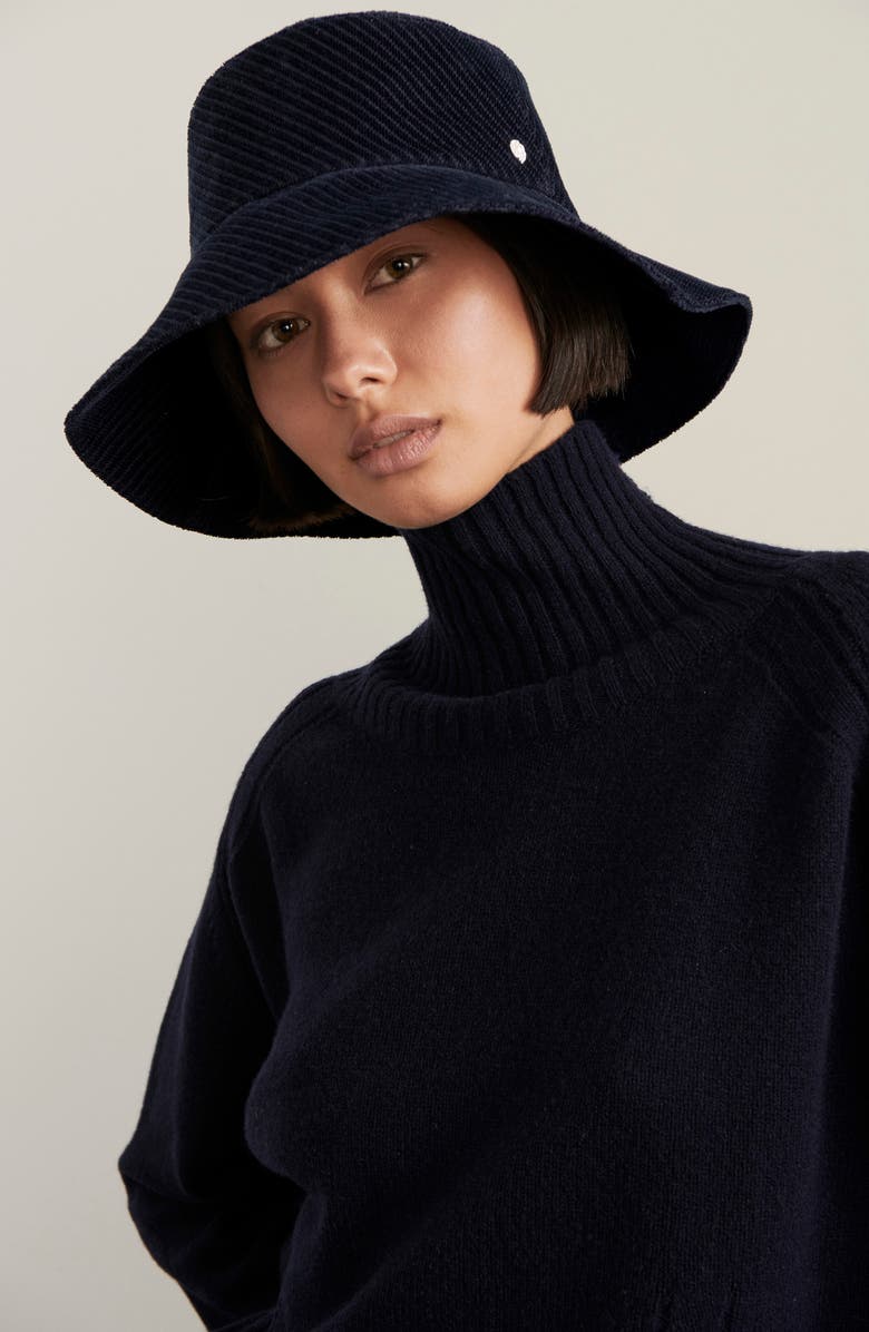 Helen Kaminski Josephine Velvet Bucket Hat, Alternate, color, 