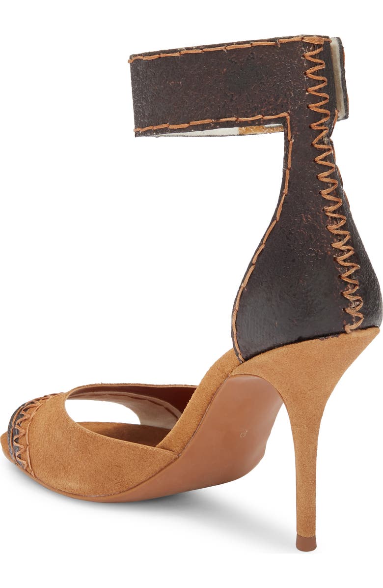 Jeffrey Campbell La Vida Ankle Strap Sandal, Alternate, color, Tan Suede Brown