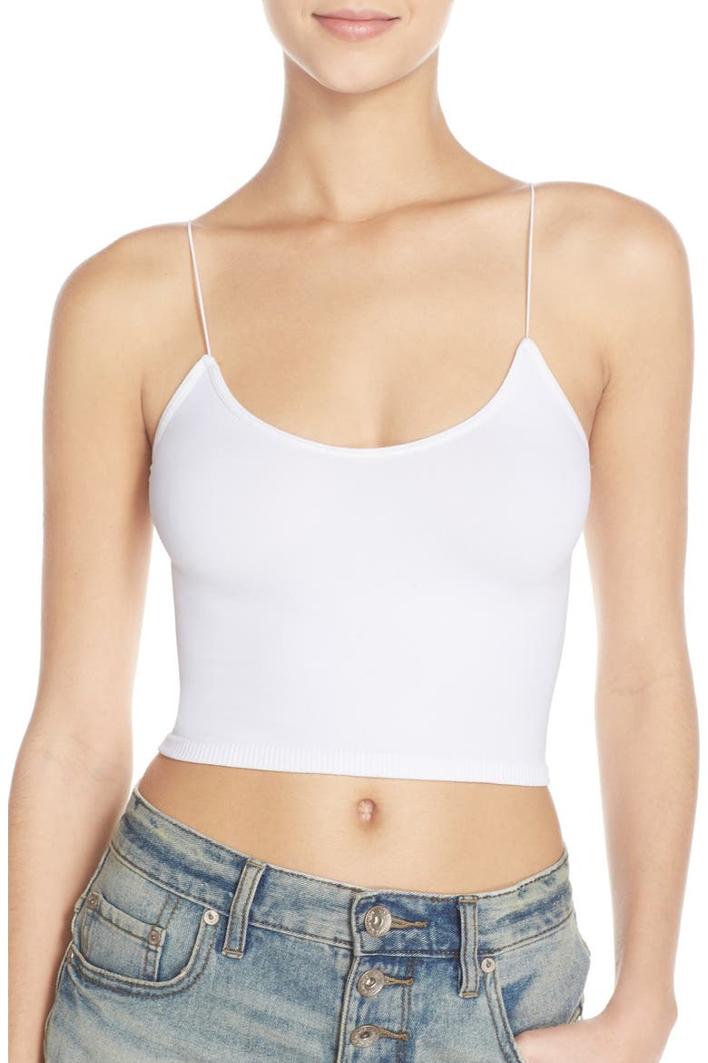 Intimately FP Crop Camisole, Main, color, WHITE