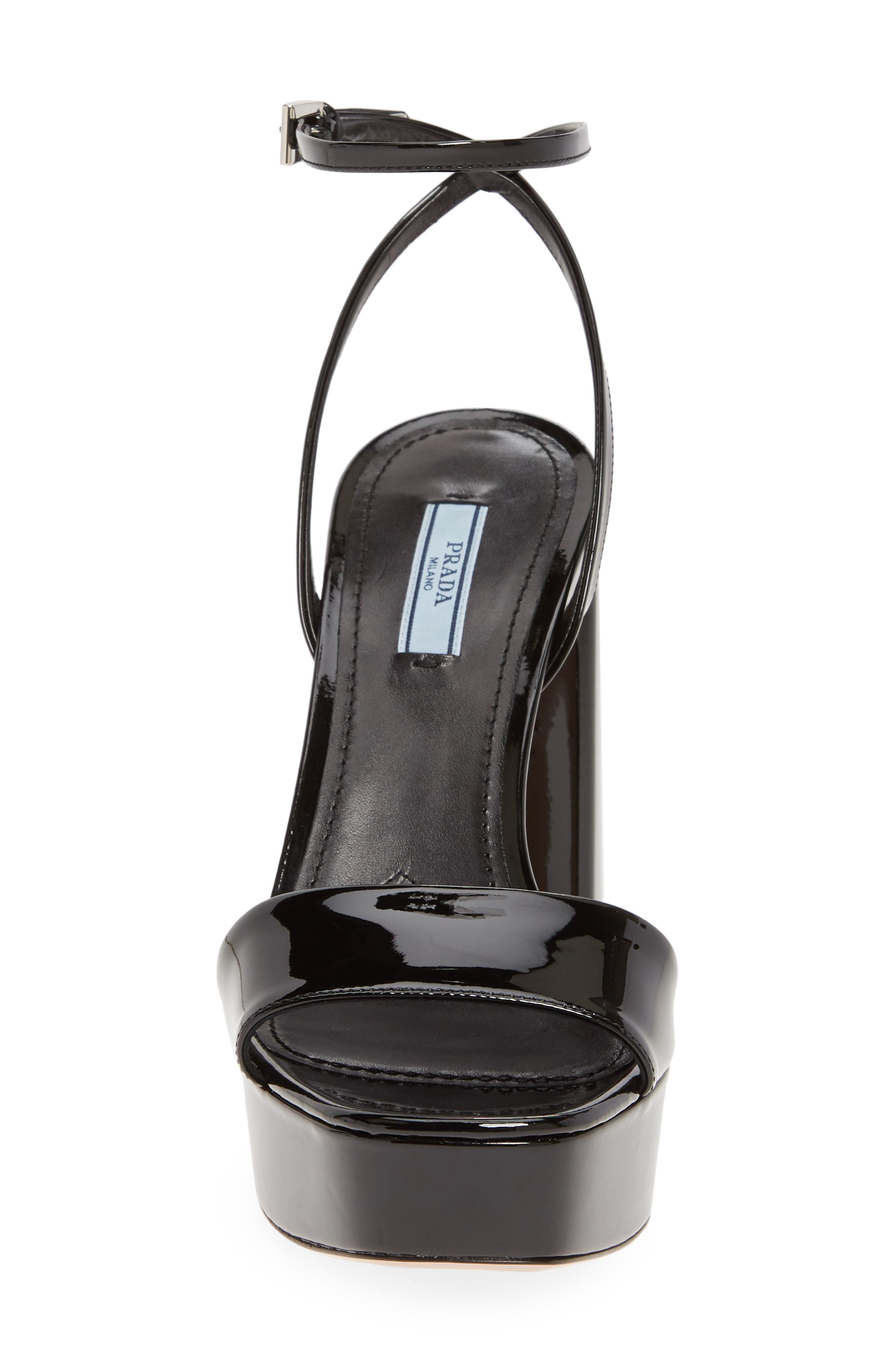 Prada Ankle Strap Platform Sandal, Alternate, color, 