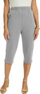 Jessica London Soft Ease Cotton Knit Capri