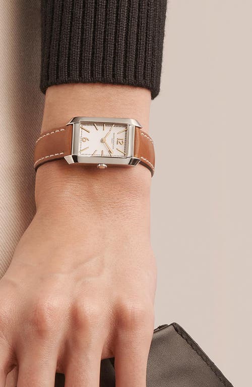 Baume & Mercier Hampton 10472 Automatic Leather Strap Watch, 35mm