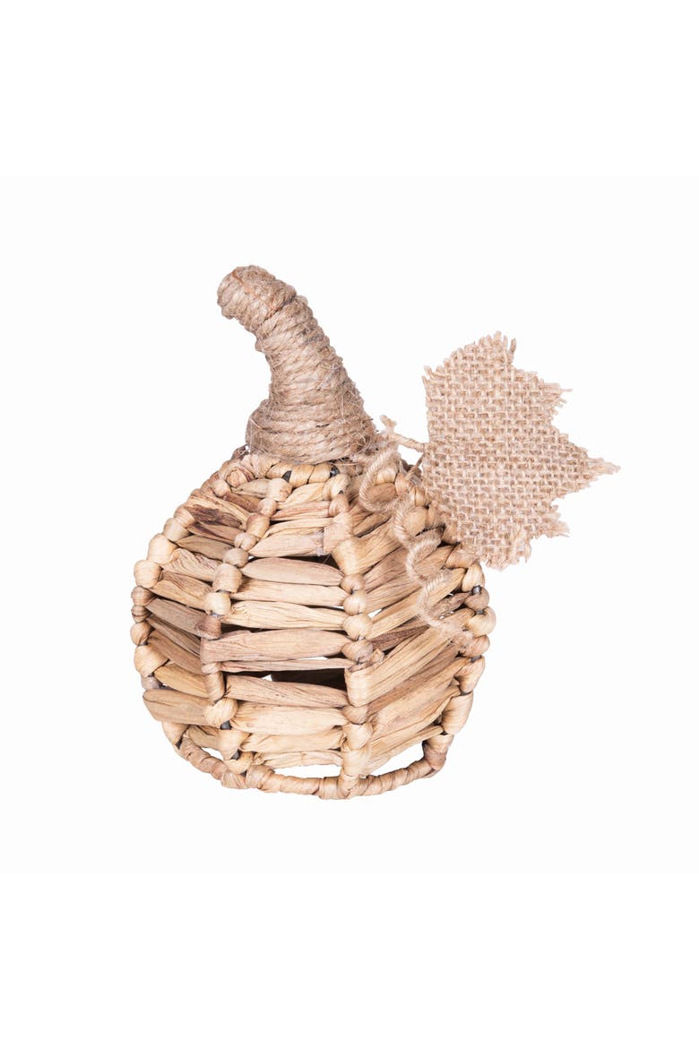 Cattail Grass Decorative Small Pumpkin Figurine 5.51", Main, color, Beige
