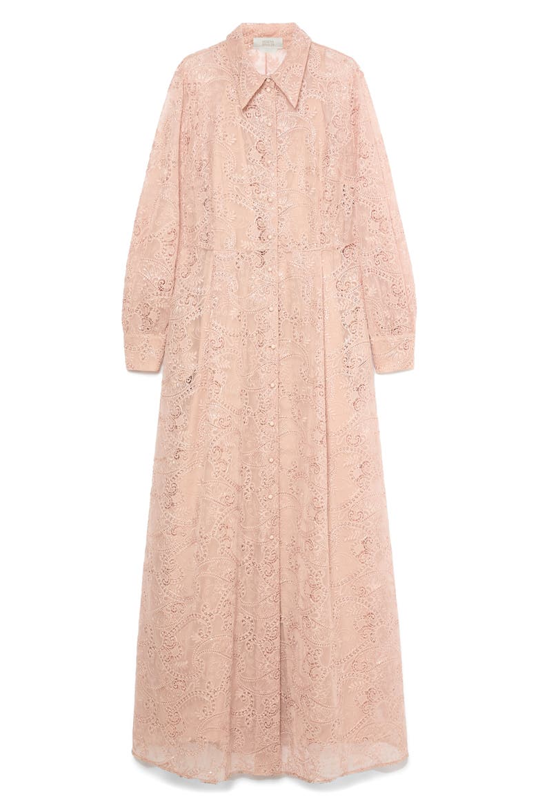 Paisley Embroidered Shirtdress, Alternate, color, SKIN