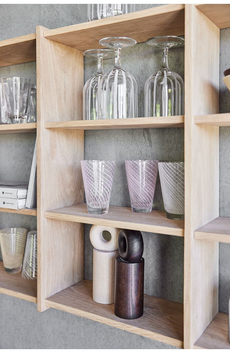 OYOY Yuka Groove Glass Set, Alternate, color, Clear