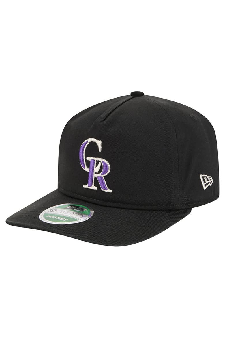 Men's New Era  Black Colorado Rockies Team 19TWENTY Adjustable Hat, Main, color, Black