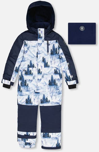 FOQUE - Two Piece Snowman Set - Navy