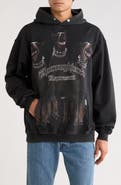 Represent Thoroughbred Oversize Cotton Graphic Hoodie