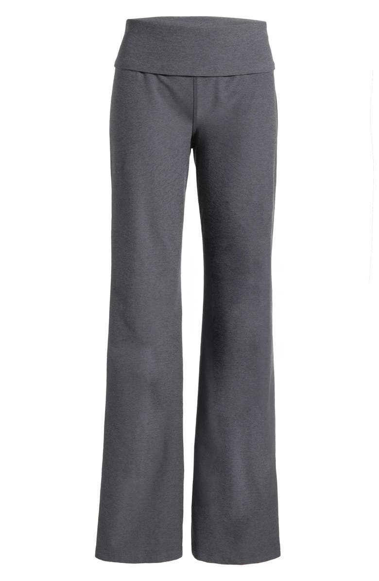 Beyond Yoga Space Dye Wide Leg Pants, Alternate, color, Soft Umber Heather