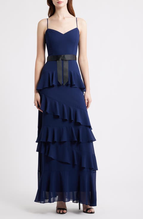 Beth Tiered Ruffle Gown