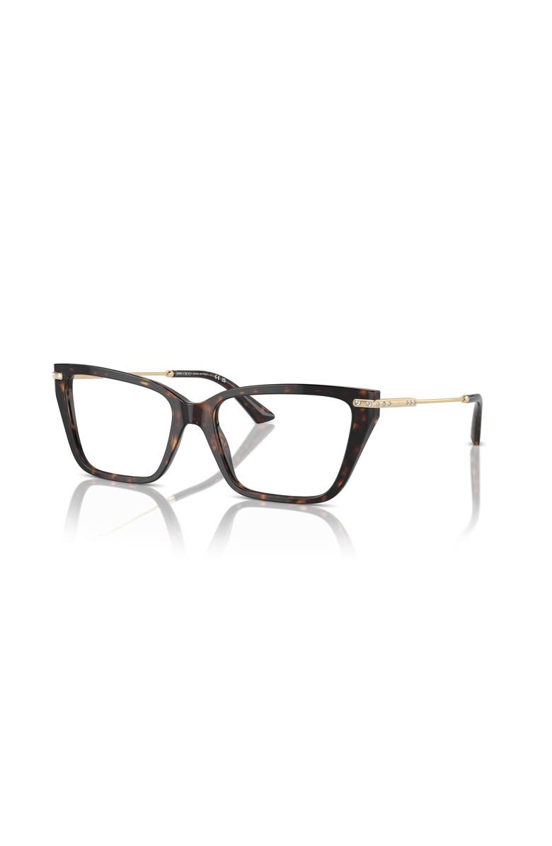 Jimmy Choo 53mm Cat Eye optical glasses, Main, color, Tortoise