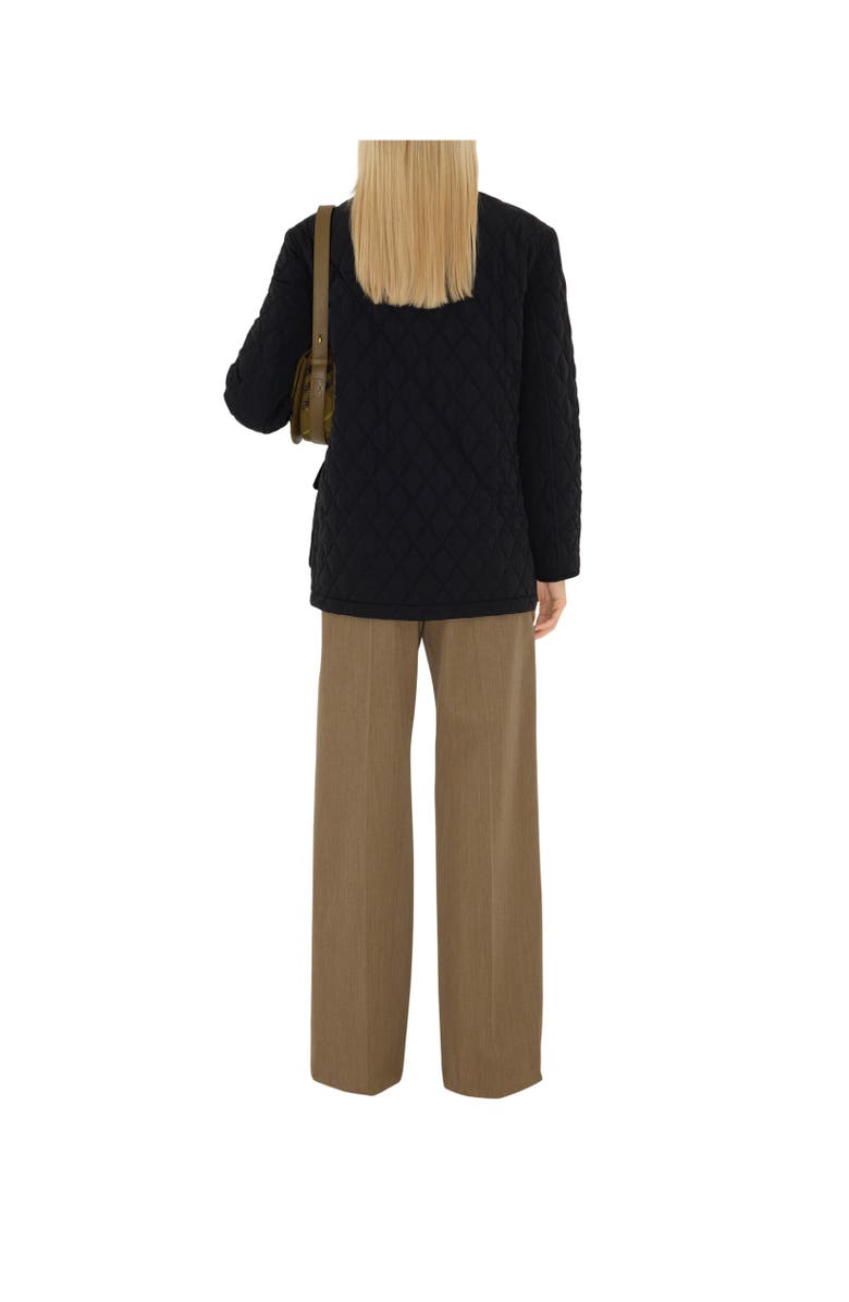 Burberry Quilted Nylon Barn Jacket, Alternate, color, 