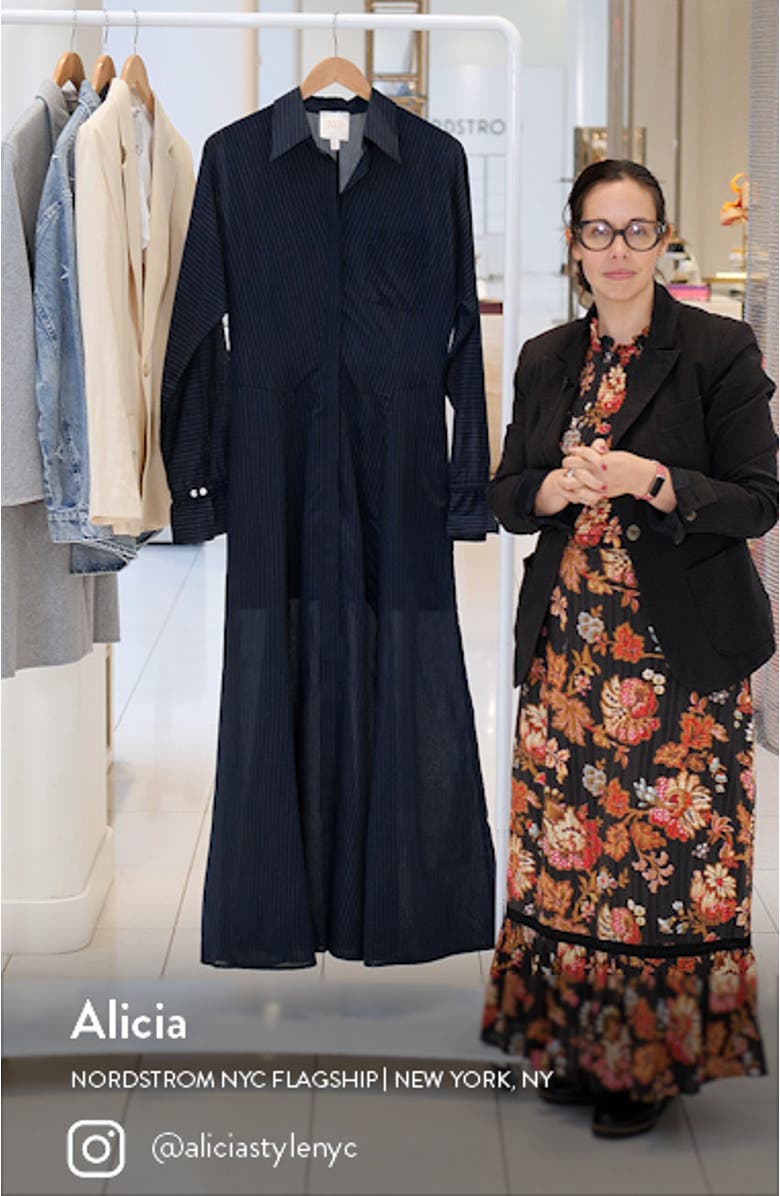 Lazy Hazy Days Of Summer Long Sleeve Maxi Shirtdress, sales video thumbnail