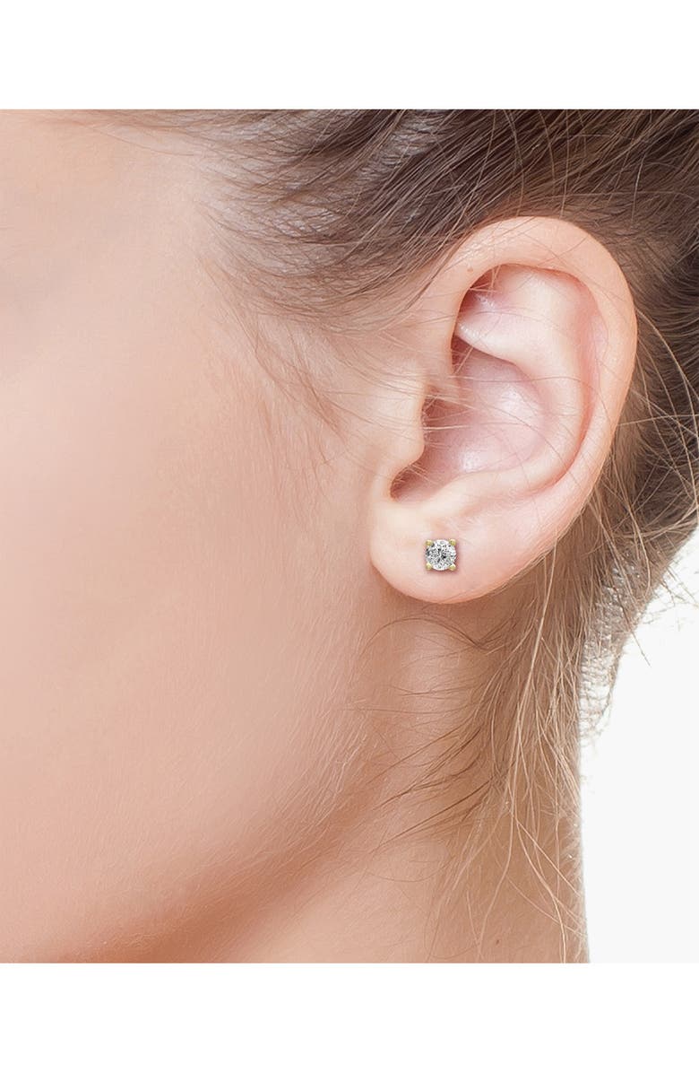 EFFY 14K White Gold Round Diamond Stud Earrings - 0.25 ctw., Alternate, color, Yellow Gold