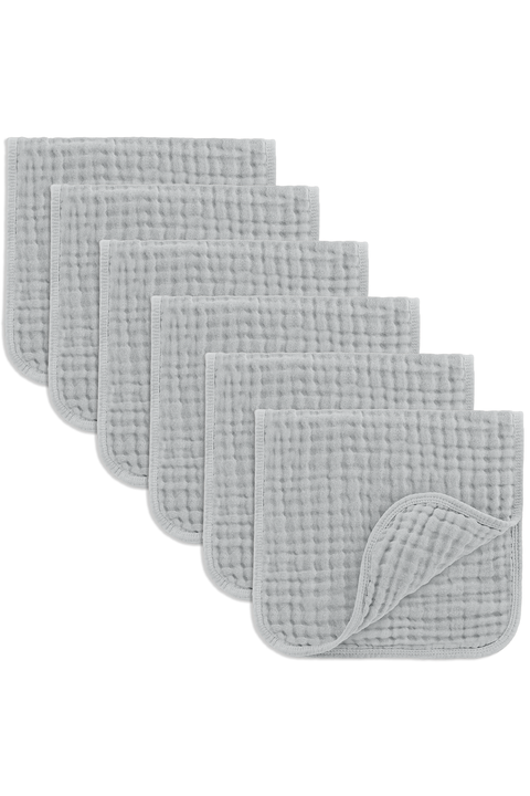 Muslin Burp Cloths - Pack of 6