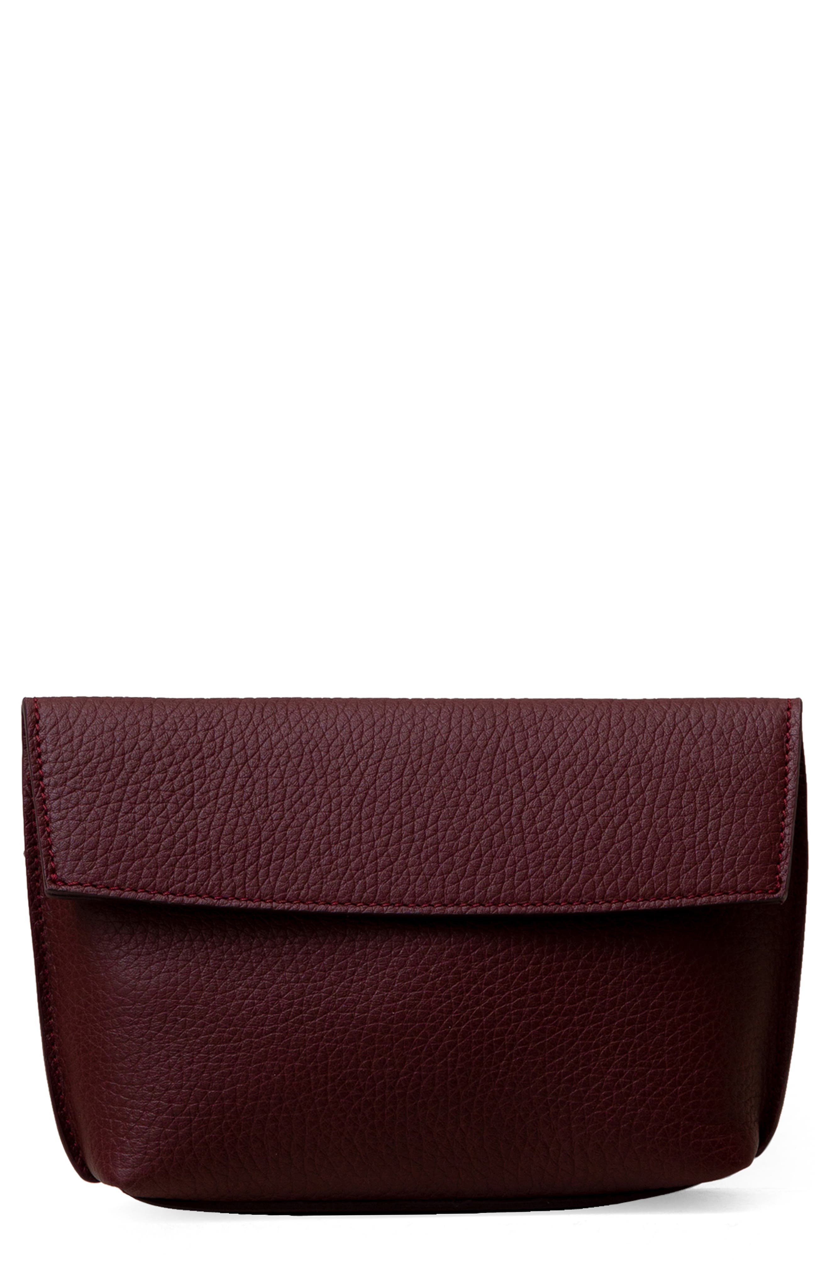 Yari 2.0 Leather Belt Bag, Main, color, RIO BORDEAUX