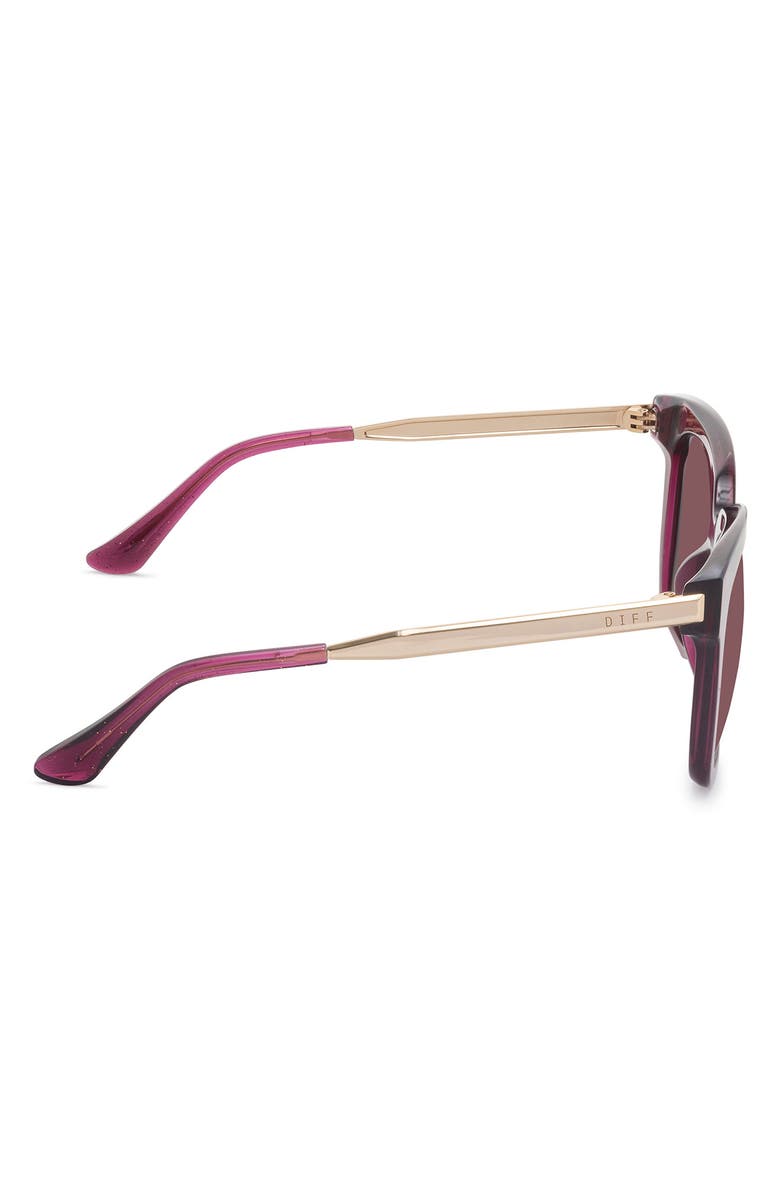 DIFF Bella 54mm Square Optical Glasses, Alternate, color, Festive Umbria / Wine