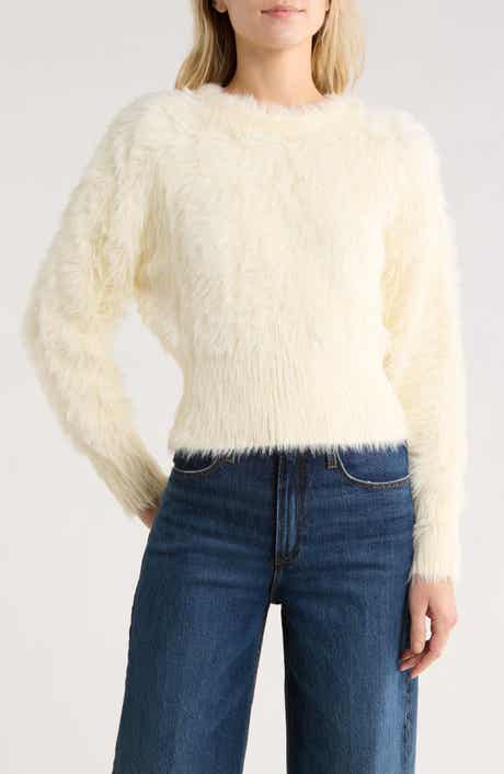 WAYF Fluffy Crop Sweater