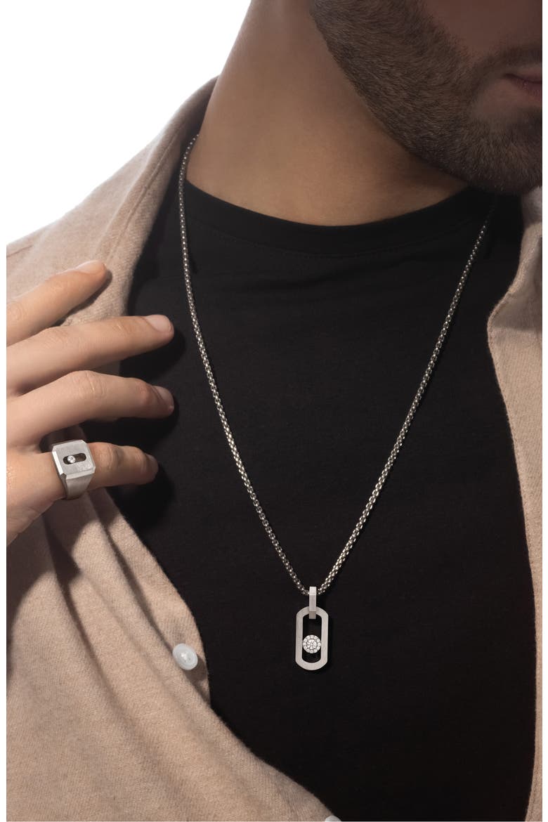 So Move Titanium Necklace, Alternate, color, TITANIUM