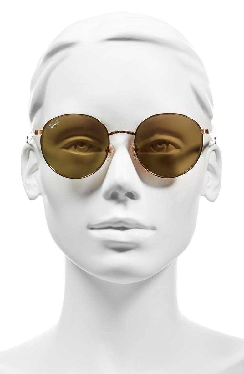 Ray-Ban Highstreet 51mm Round Sunglasses, Alternate, color, 