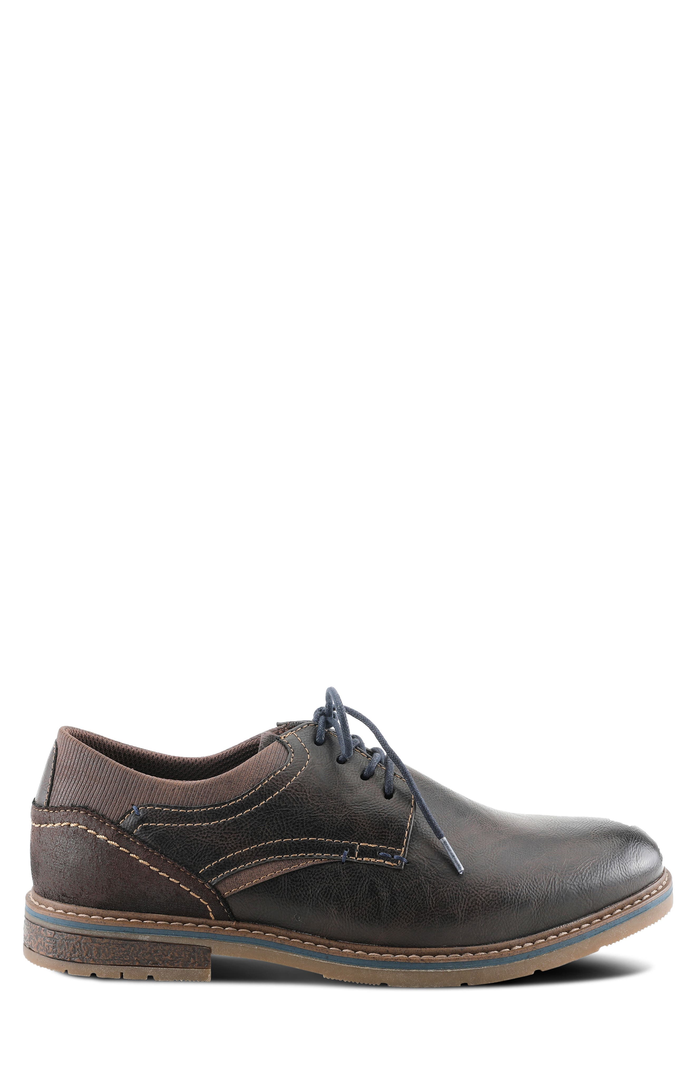 Spring Step Regan Plain Toe Derby, Alternate, color, Dark Brown