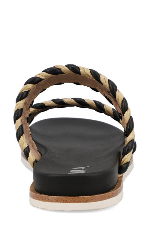 Mia Vella Two-strap Sandal In Brown