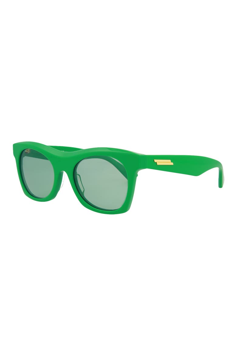 54mm Square Sunglasses, Alternate, color, GREEN GREEN GREEN