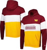 New Era Men's New Era Gold Washington Commanders Colorblock Current Pullover Hoodie