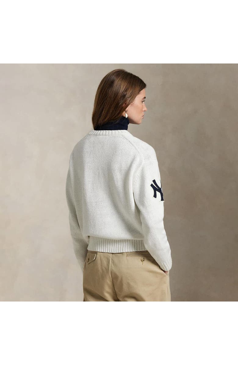 Polo Ralph Lauren White Yankees Sweater, Alternate, color,