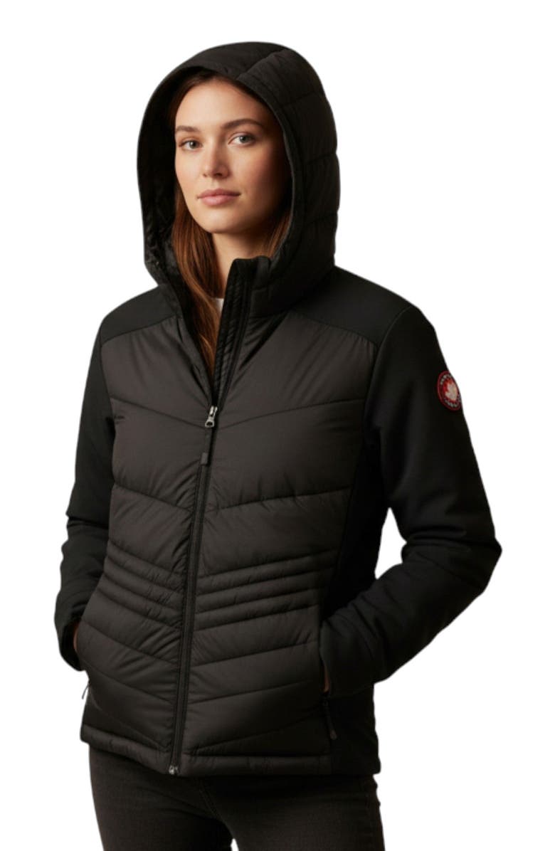 CANADA WEATHER GEAR Women's Hybrid Puffer Jacket, Alternate, color, 