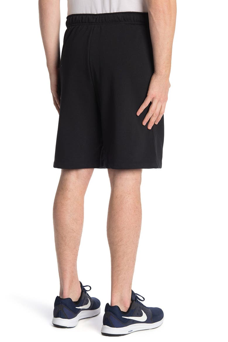 Dri-FIT Fleece Shorts, Alternate, color, 010 BLACK/WHITE