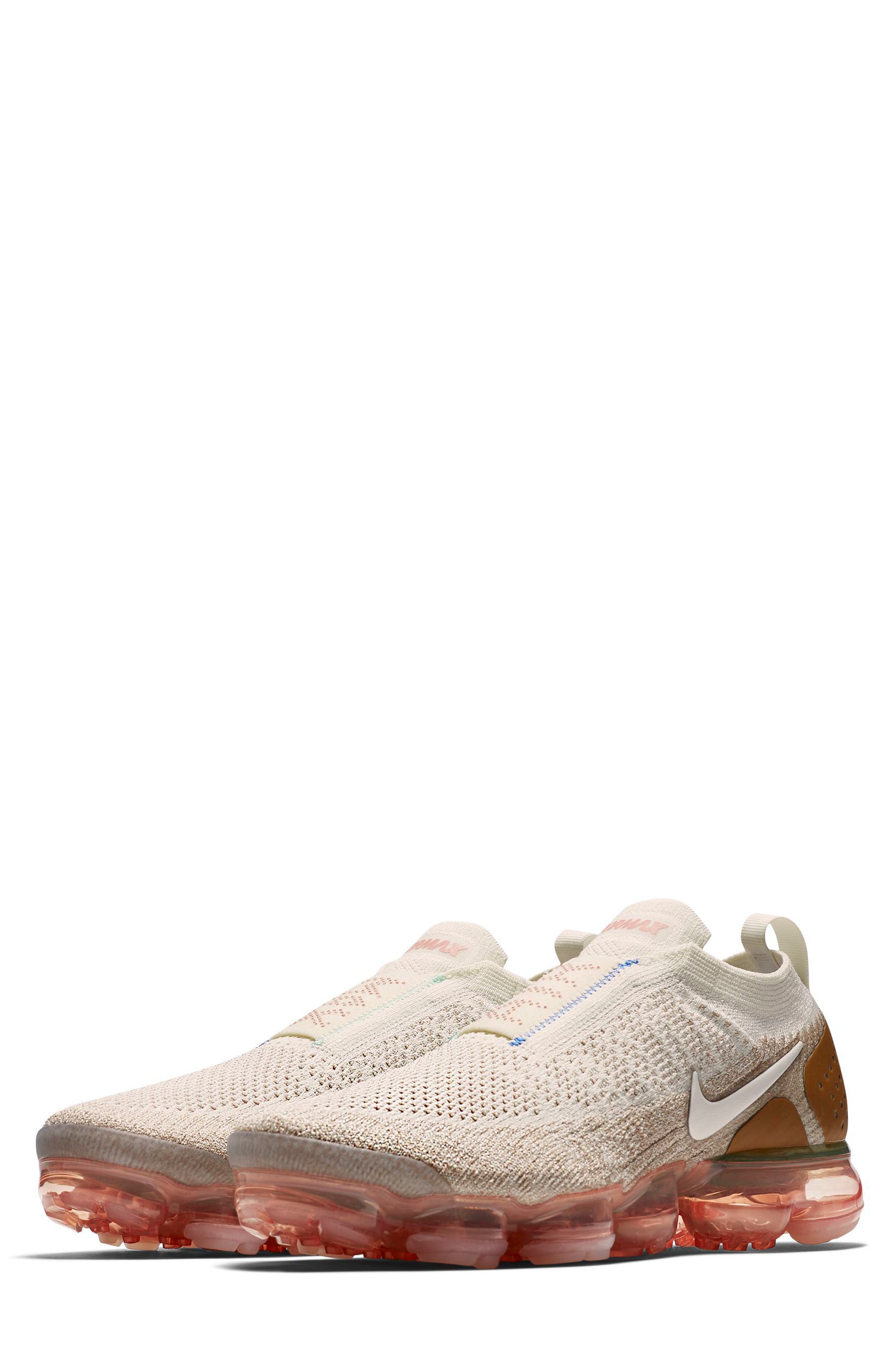 Air VaporMax Flyknit MOC 2 Running Shoe, Main, color, SAIL/ ANTHRACITE/ SAND/ WHEAT