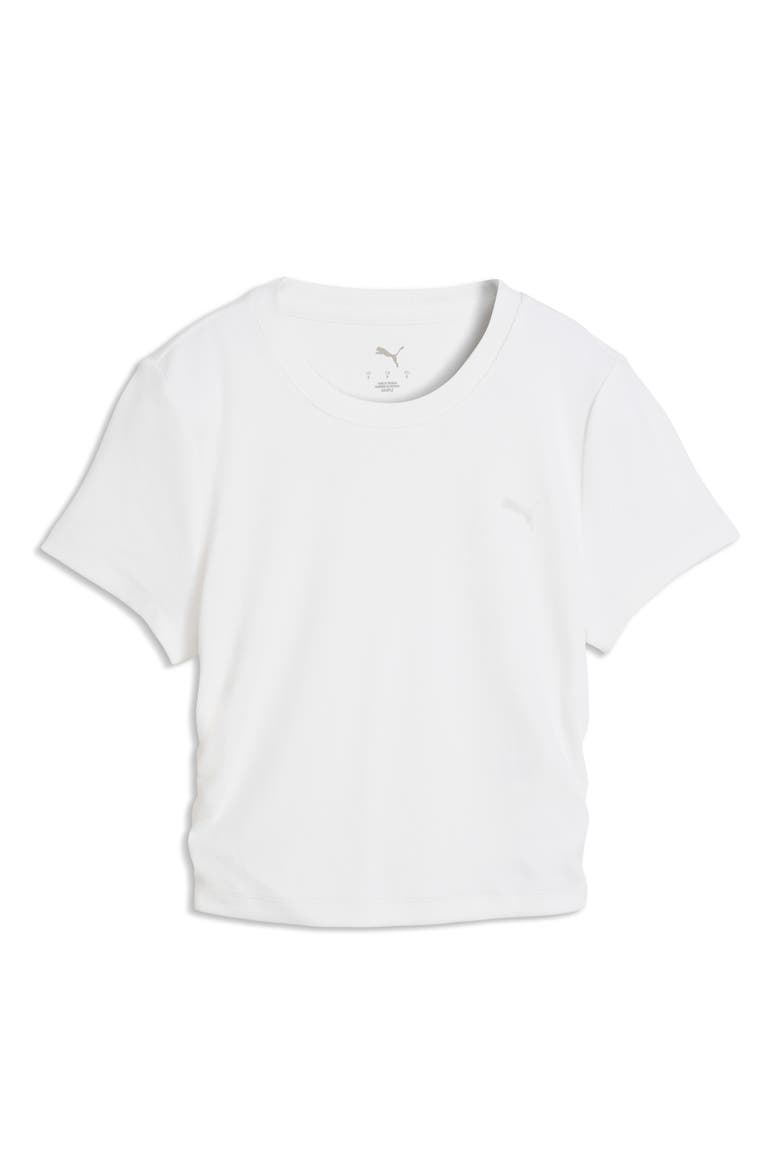 CLOUDSPUN Rib T-Shirt, Alternate, color, PUMA WHITE