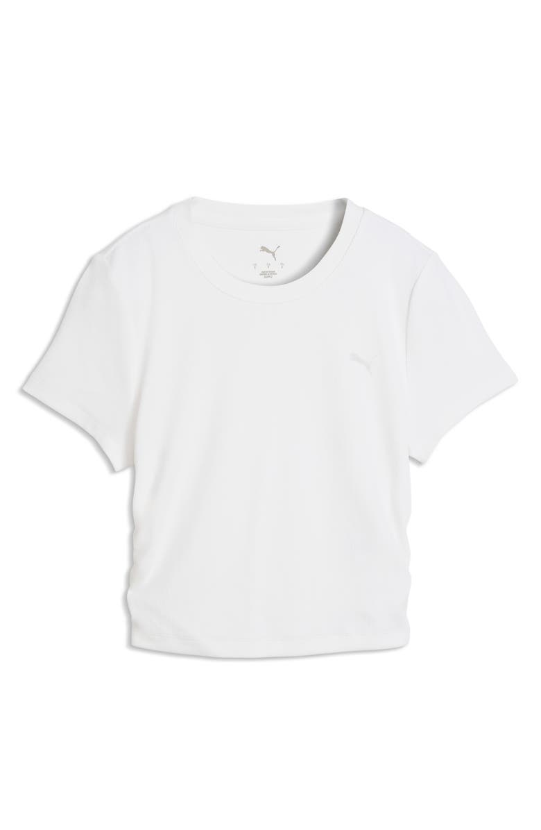PUMA CLOUDSPUN Rib T-Shirt, Alternate, color, Puma White
