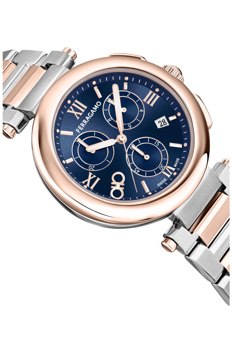 Legacy Chronograph Bracelet Watch, 40mm, Alternate, color, TWO TONE