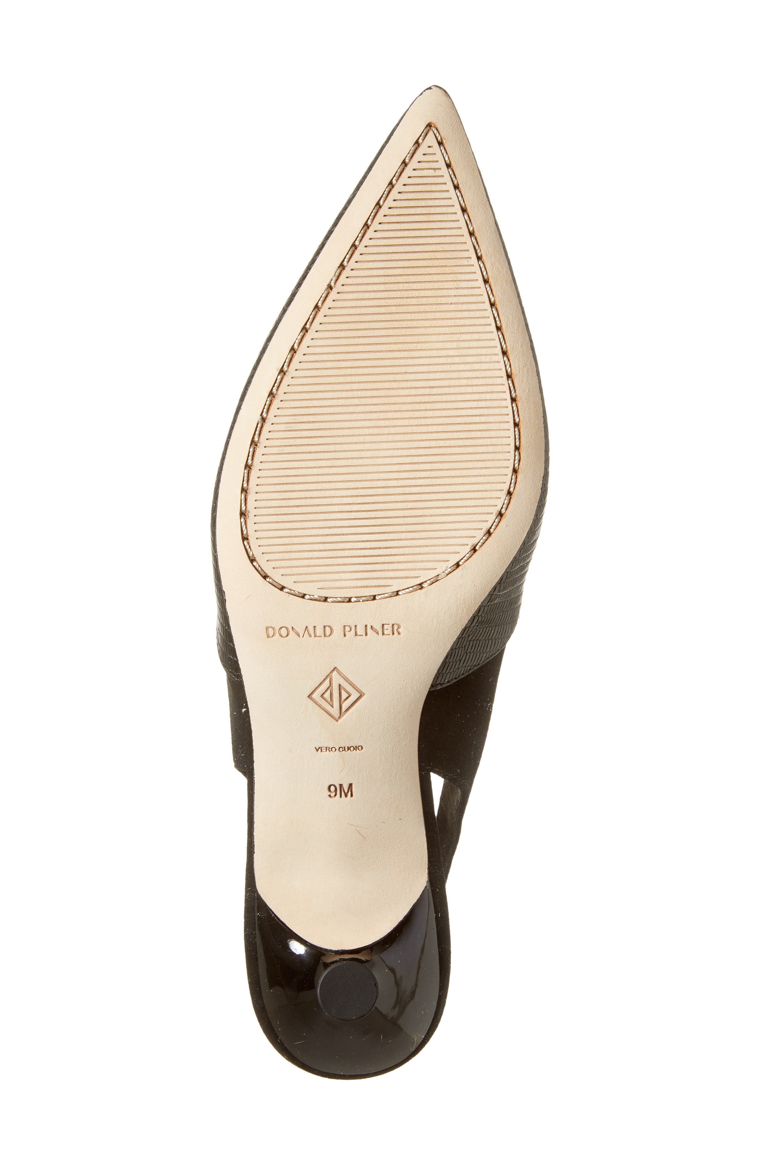 Donald Pliner Sodashi Snakeskin Embossed Pointed Toe Slingback Pump, Alternate, color, 