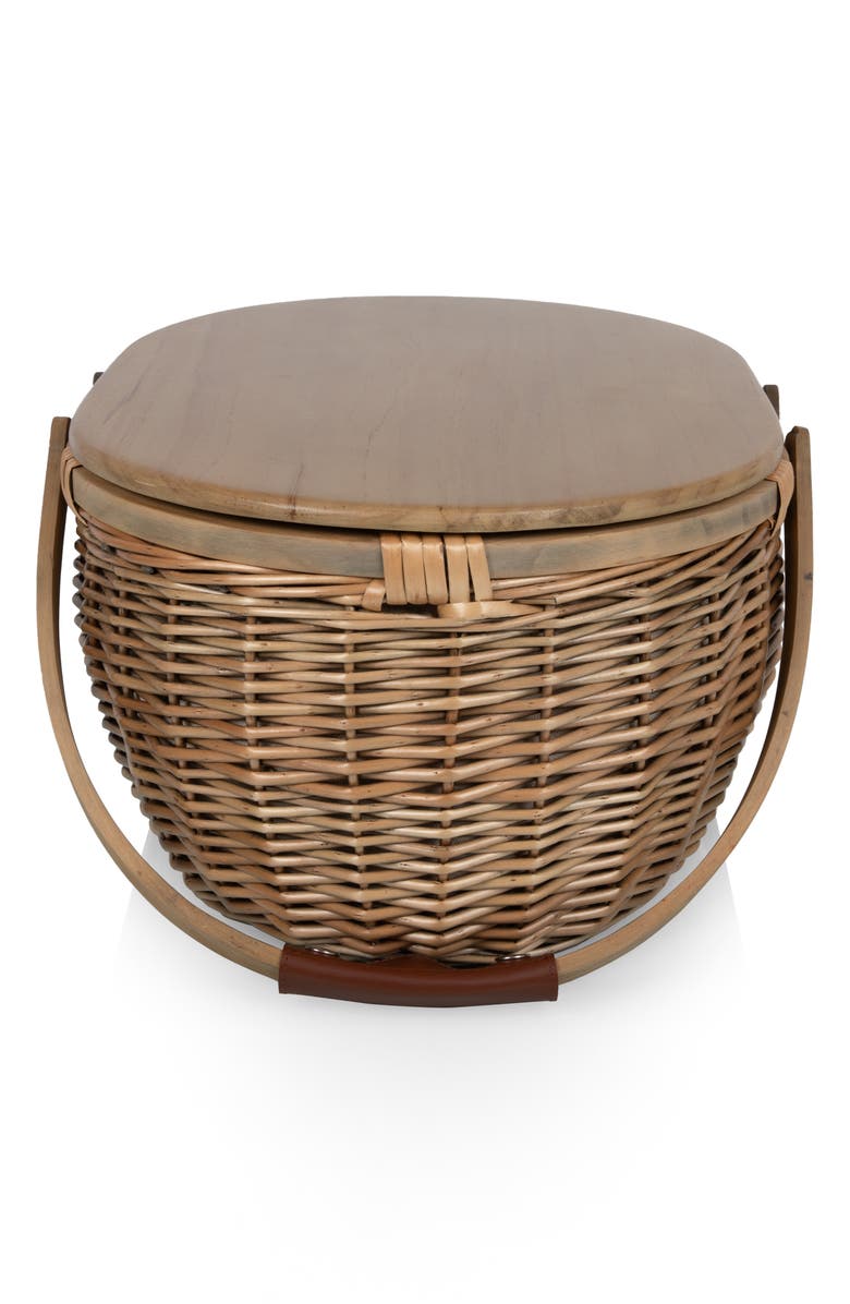 Picnic Time Sequoia Picnic Basket, Alternate, color, Beige
