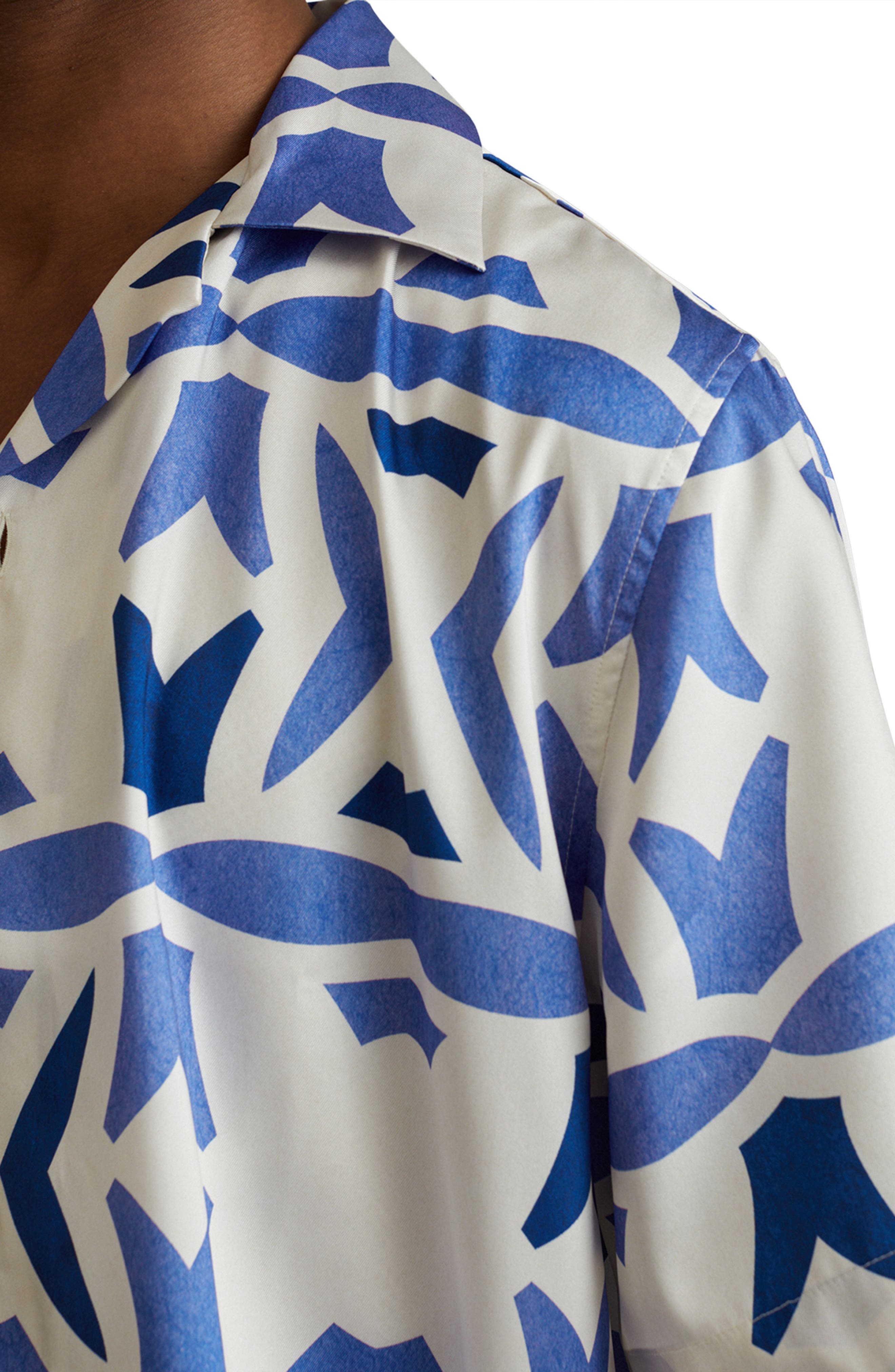 Purkiss Geo Print Camp Shirt - image 2