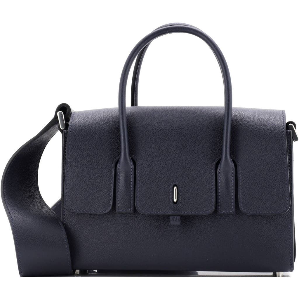 Pre-owned Hermes Hermes Drag 2 Bag Evercolor 22 In Blue