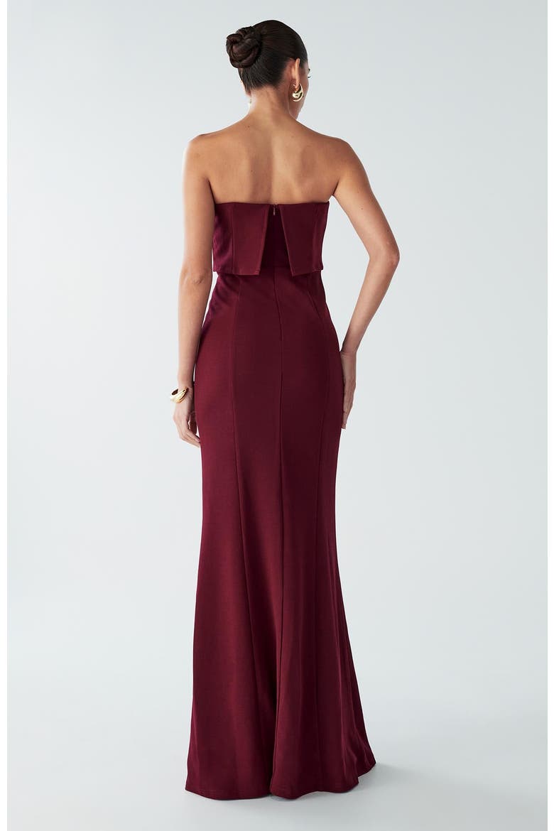 Trenton Dress, Alternate, color, Burgundy