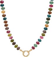 BY ADINA EDEN Earth Tone Beaded Clicker Necklace