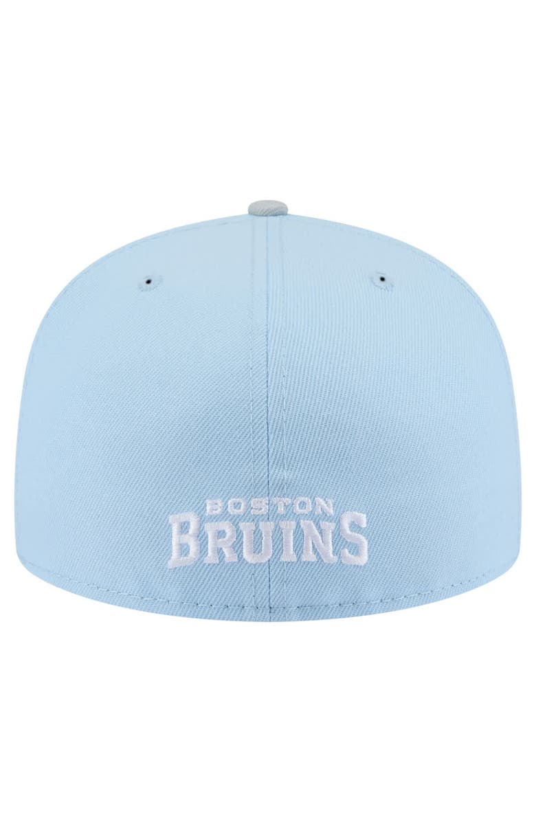 New Era Men's New Era Light Blue/Gray Boston Bruins Color Pack Two-Tone 59FIFTY Fitted Hat, Alternate, color, Light Blue